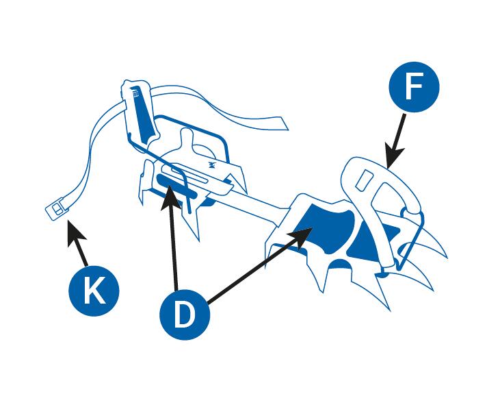 Manual de instruções dos Crampons