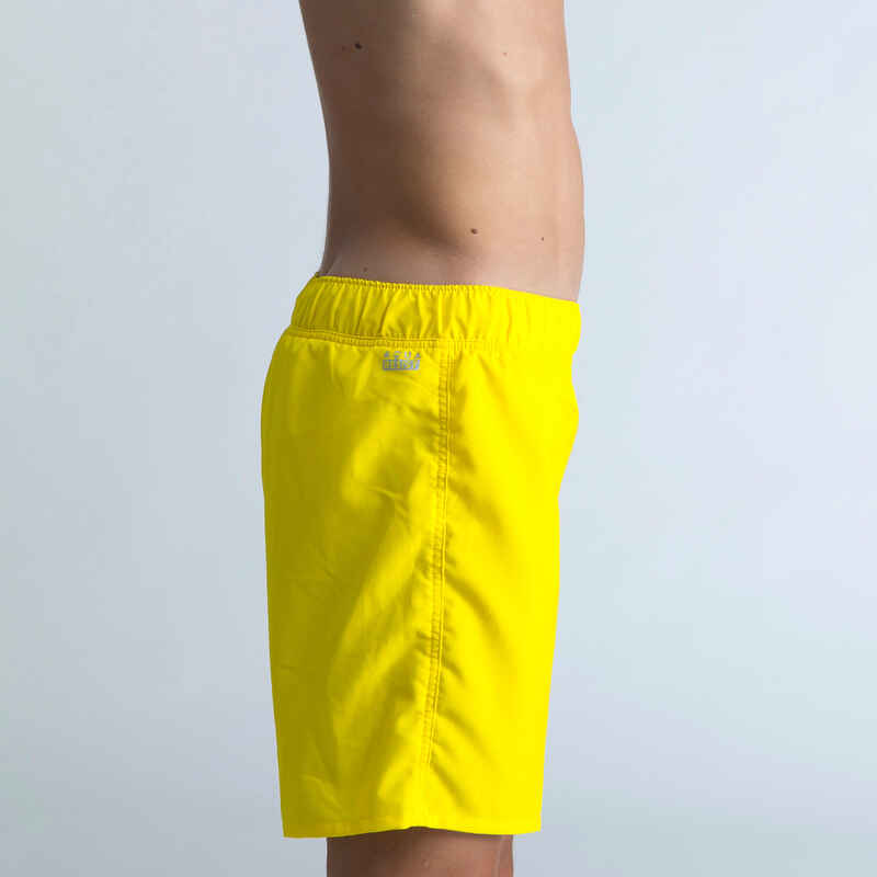 Badehose Schwimmshorts 100 Basic Jungen gelb Badehose Schwimmshorts 100 Basic Jungen gelb