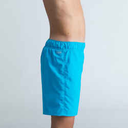 Boys' swimming swim shorts 100 basic - blue
