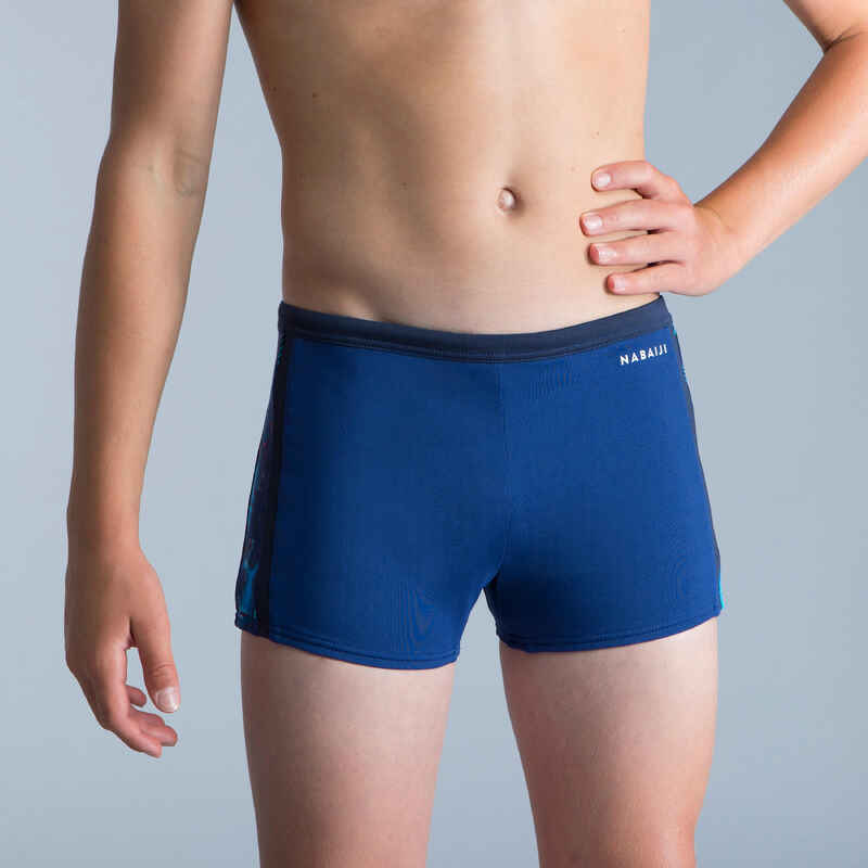 Badehose Boxer Yokob Jungen dunkelblau/neonrot Badehose Boxer Yokob Jungen dunkelblau/neonrot