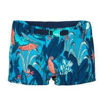 Boy’s swim suit - Boxers 100 Kiblet - All Yuka Turquoise