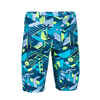 Boys’ Swimming Jammer - Fitib - Turquoise blue / Neon yellow / Grey 