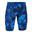 Boys’ Swimming Jammer Fitib Navy Blue / Neon Red