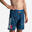 Costume boxer ragazzo 100 LONG ALL PALM blu