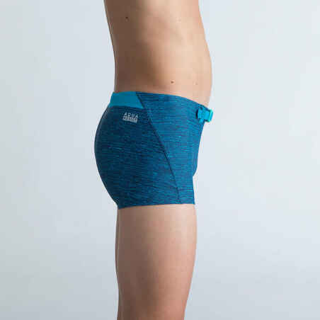 Boys swim suit - Boxers 100 Kiblet - Chin blue - with buckle