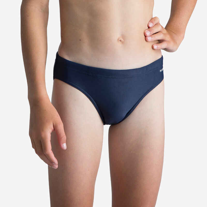 Bañador Niño natación slip azul marino