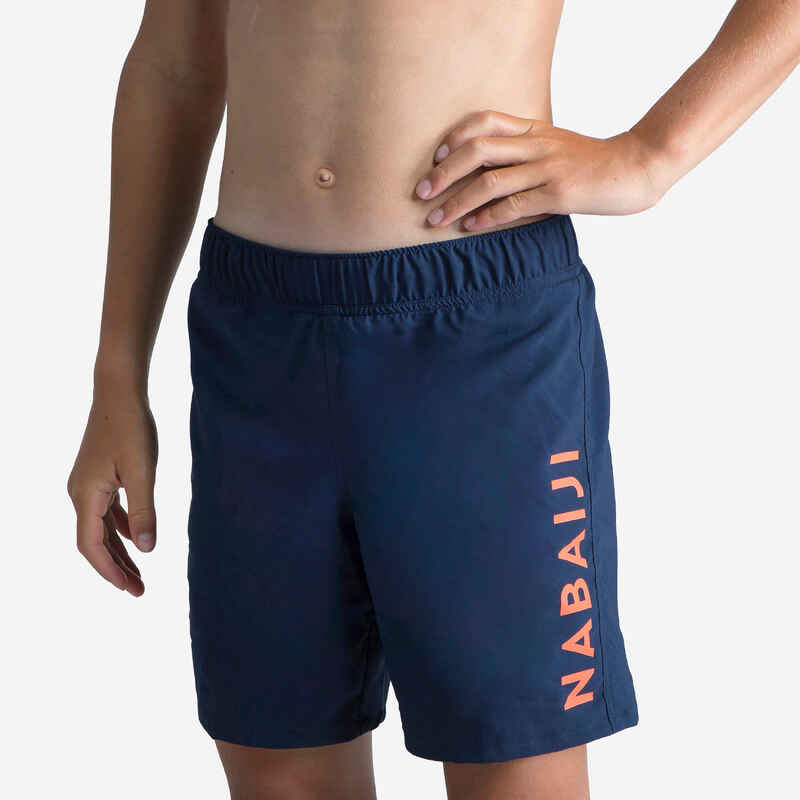 Boys' swimming swim shorts 100 basic - navy