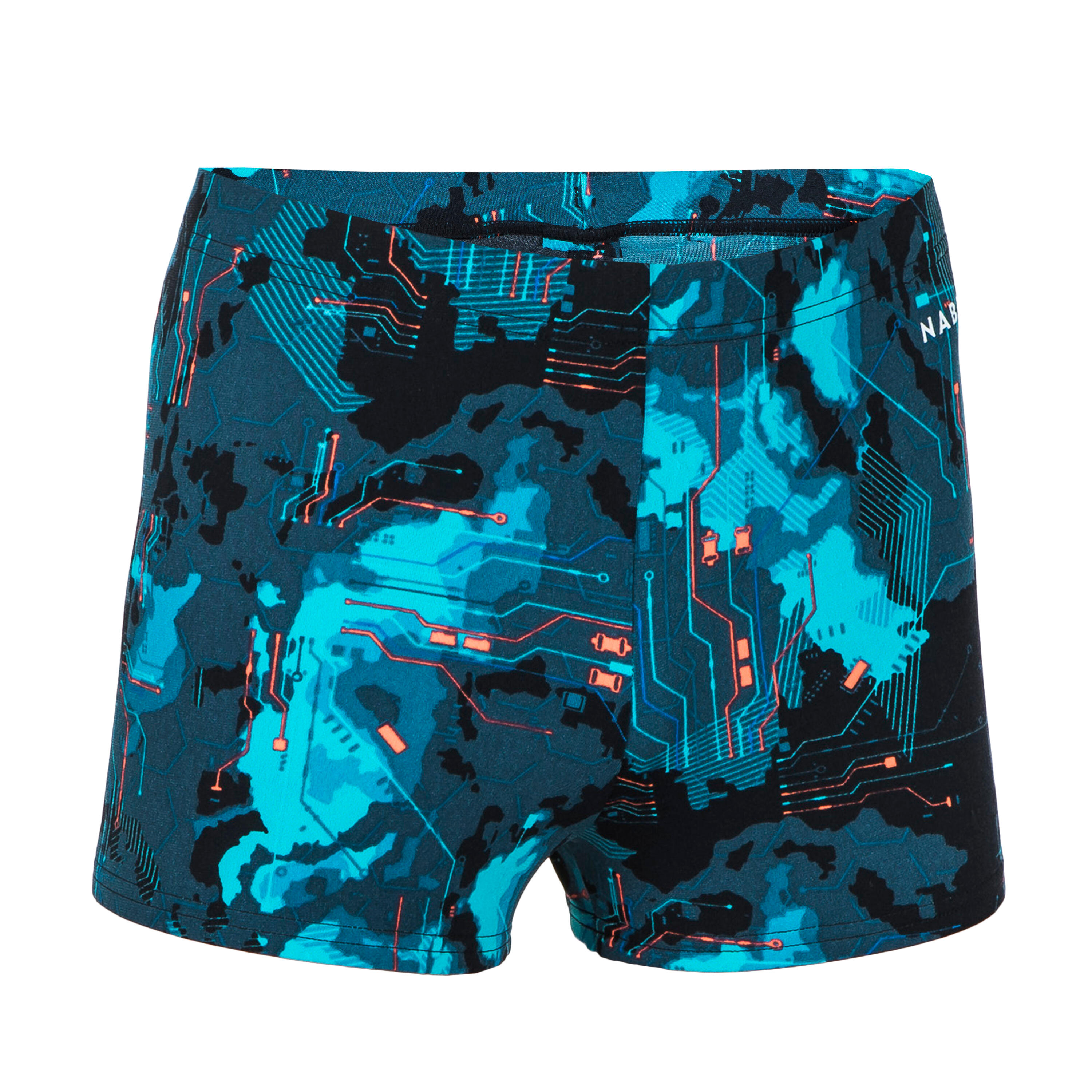 NABAIJI Boys’ Swimming Trunks Fitib Black / Blue / Turquoise / Orange