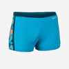 Boys’ Swimming Boxers Yokob Sea blue / Vermilion orange