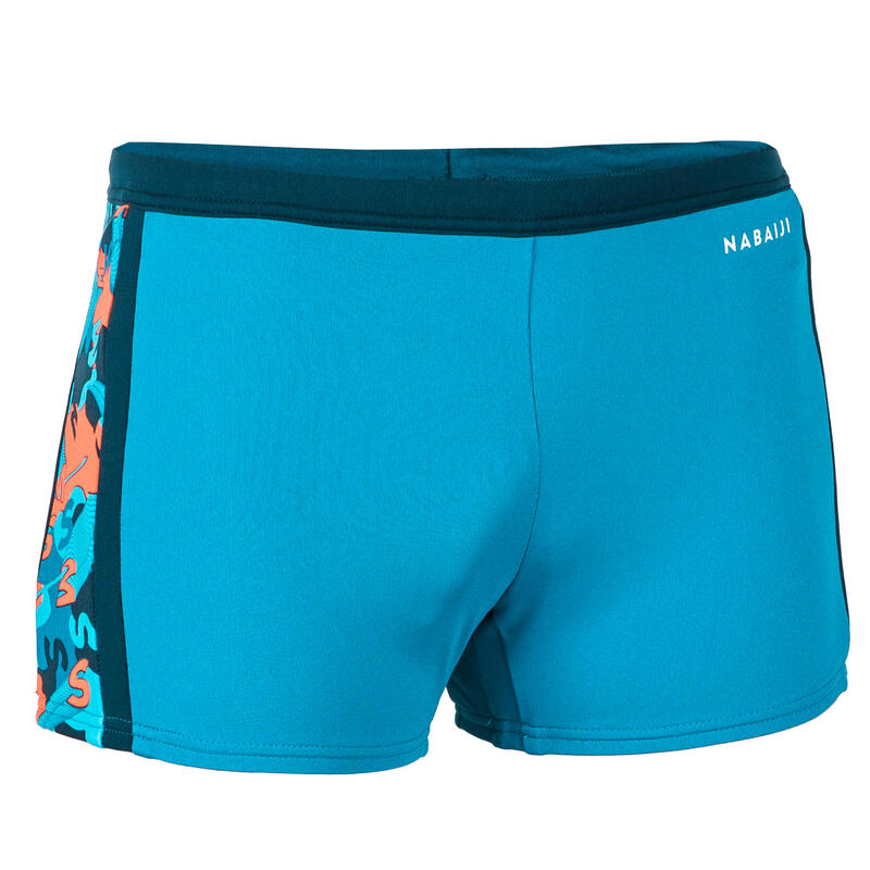 Chlapecké boxerkové plavky Yokob tmavě modro-oranžové