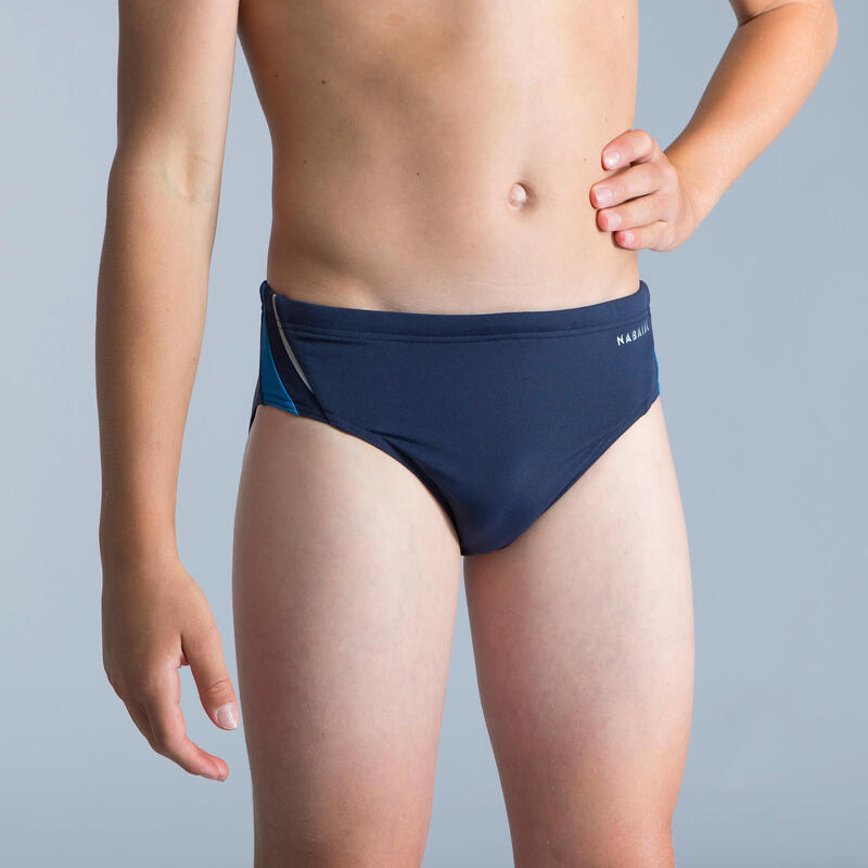 Bañador Slip Natación 900 Grad Niño Azul