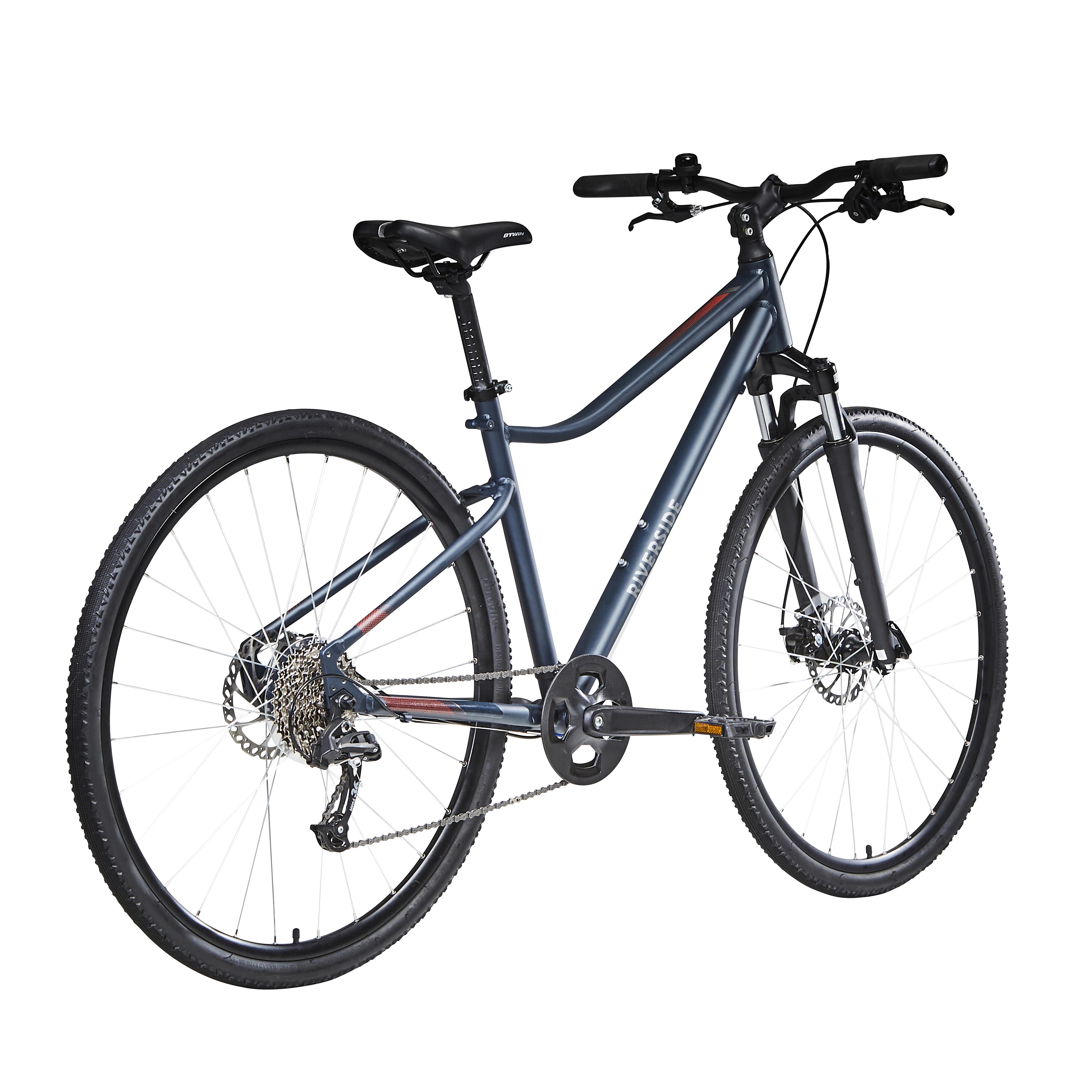 Bicicleta best sale azul decathlon