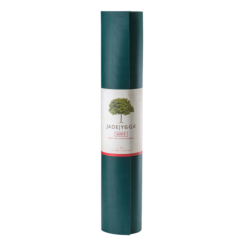 TAPIS YOGA JADE ELITE S 5MM NOIR VERT