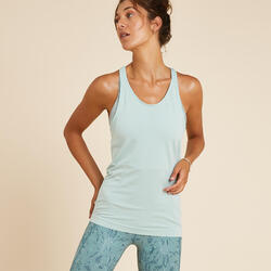 DEBARDEUR YOGA DYN FEMME SS COUTURES VERT