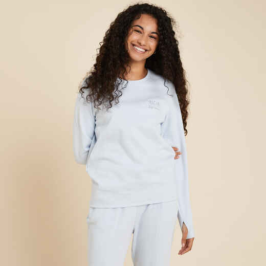 
      Women's Easy Yoga Sweatshirt - Light Blue
  