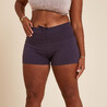 Women Yoga Shorts Cotton - Purple