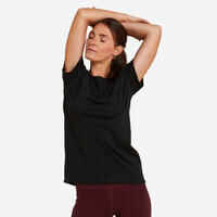 Camiseta Yoga Suave Mujer Negro