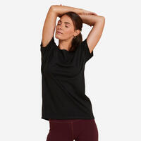 Crna ženska majica za jogu