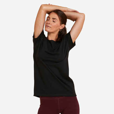 Women's Gentle Yoga T-Shirt - Black