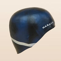 Crna silikonska kapa za plivanje 500