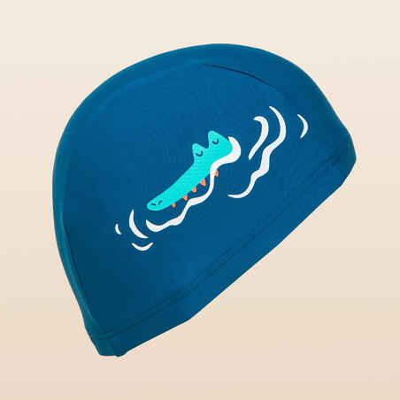 Mesh Swimming Cap Size S Croc Blue