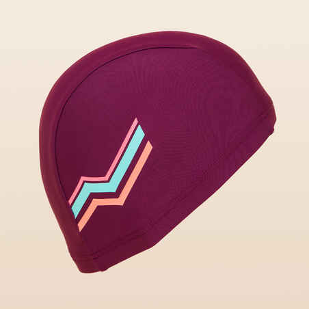 Gorro natación tela Niños violeta