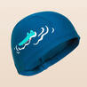 หมวกว่ายน้ำผ้าตาข่ายขนาด S รุ่น Croc (สีน้ำเงิน)