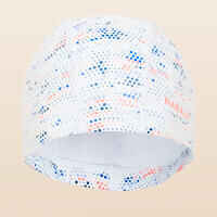 Mesh Silicone Swim Cap - PRINT FIRE WHITE