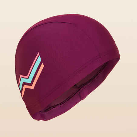 Gorro natación tela Niños violeta