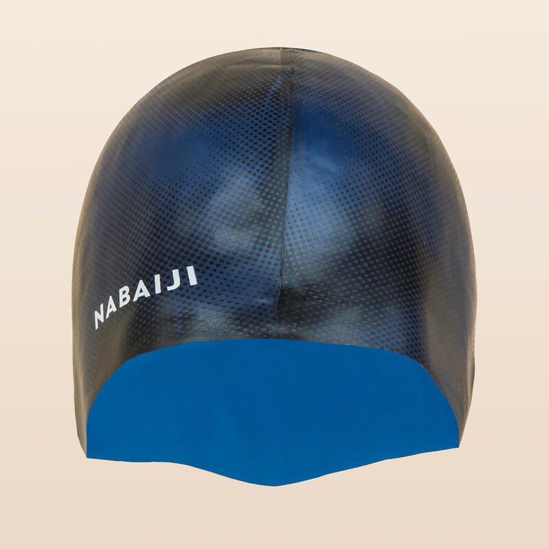 矽膠泳帽 - 單一尺寸 - Term 藍黑配色