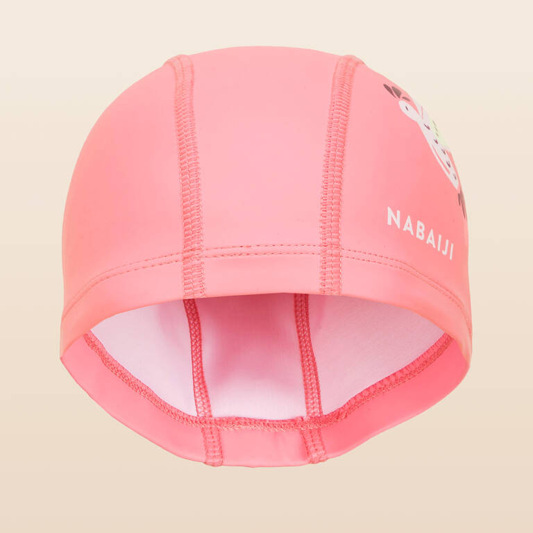 Mesh Silicone Swim Cap - PRINT BIRD CORAIL