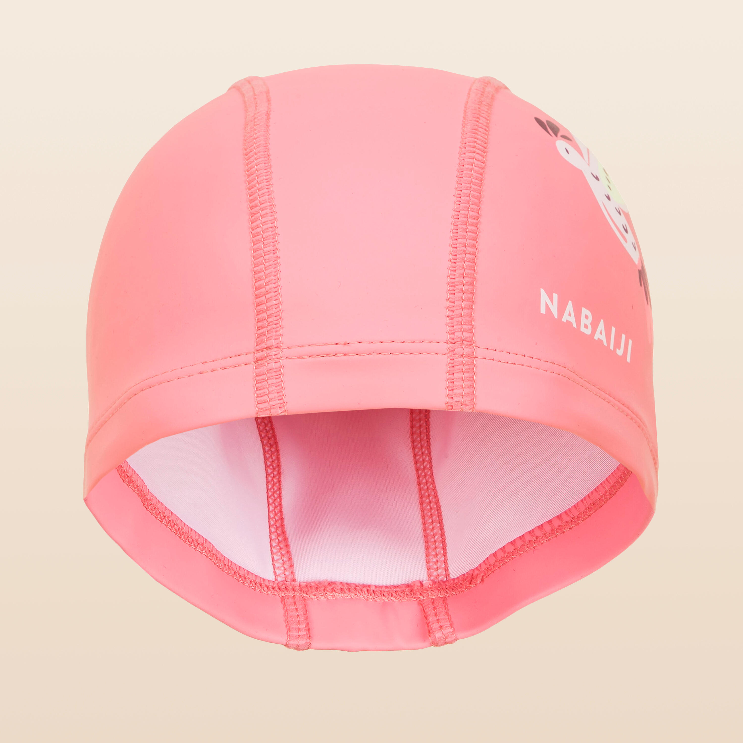 Mesh Silicone Swim Cap PRINT BIRD CORAIL