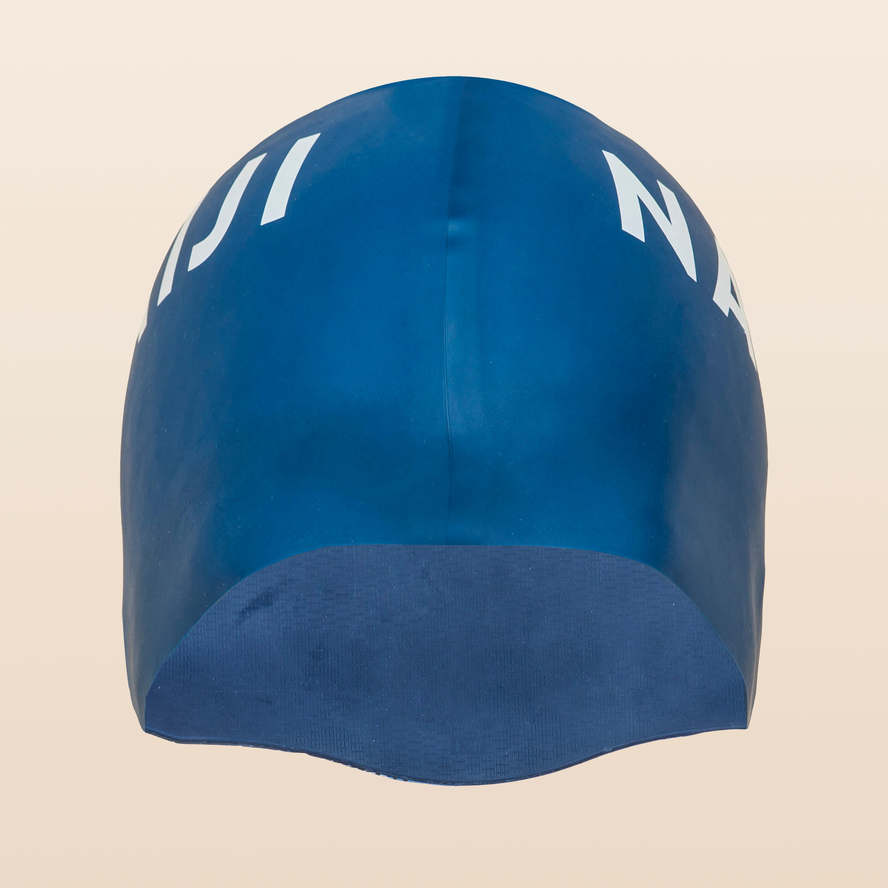 Adult Swimming Cap Silicone 56-60 Cm Flexible & Durable Dark Blue