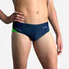 MEN'S SWIMMING TRUNKS SWIM BRIEFS 900 YOKE - BLUE GREEN