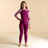 Girls Swimming Wetsuit Combi Purple