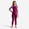 Girls Swimming Wetsuit Combi Purple