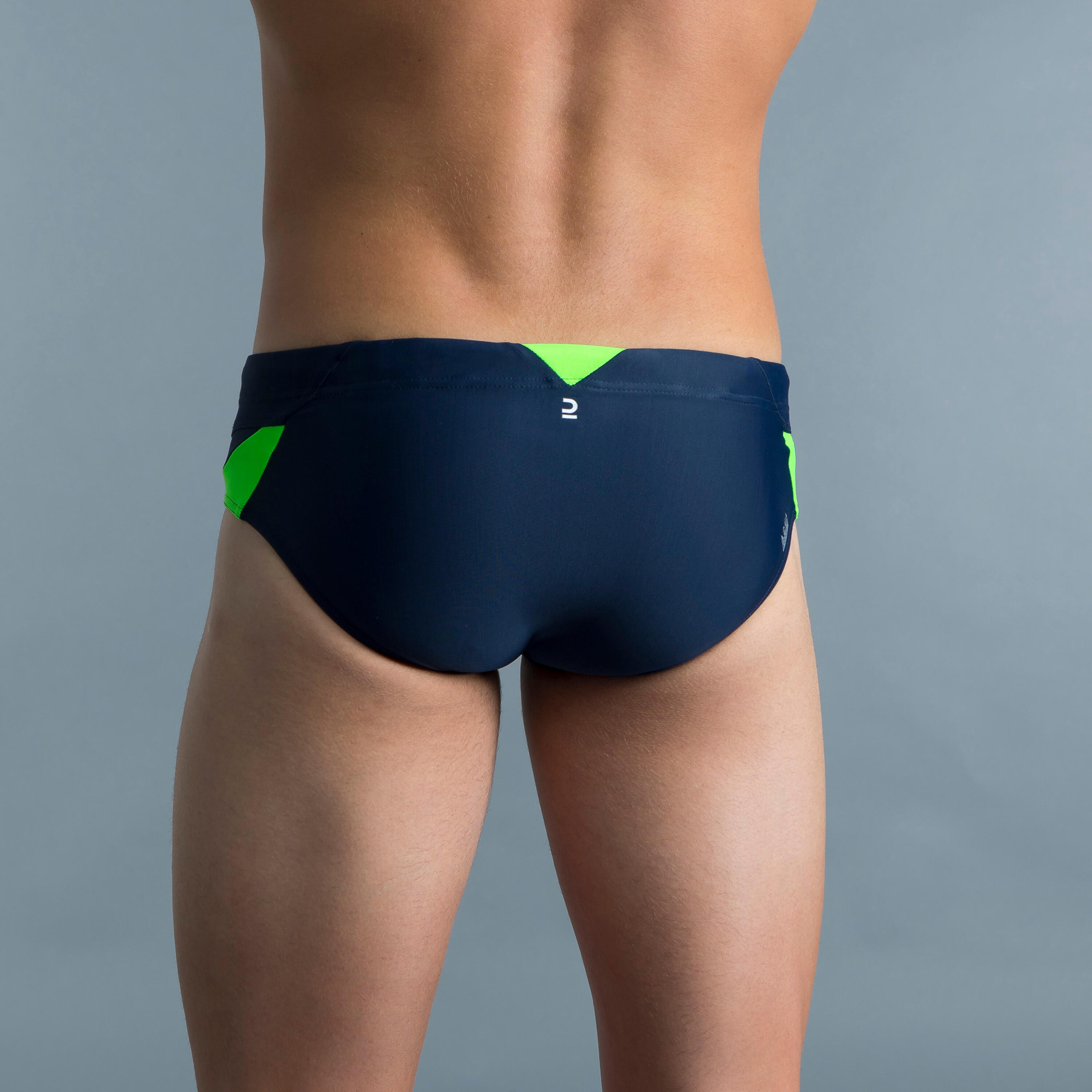 Badehose Slip 900 Yoke Herren blau/grün 8/11