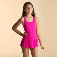 Girls' 1-piece skirt swimsuit Vega Omi Pink