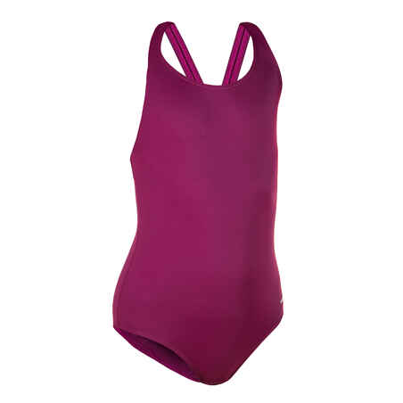 Girls' 1-Piece Swimsuit Purple