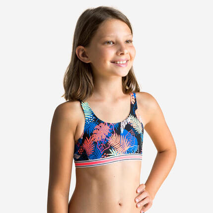 Haut de maillot de bain de natation vega ama bleu