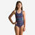 Maillot de bain de natation 1 pièce fille enfant basic luna bleu