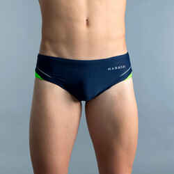 MEN'S SWIMMING TRUNKS SWIM BRIEFS 900 YOKE - BLUE GREEN