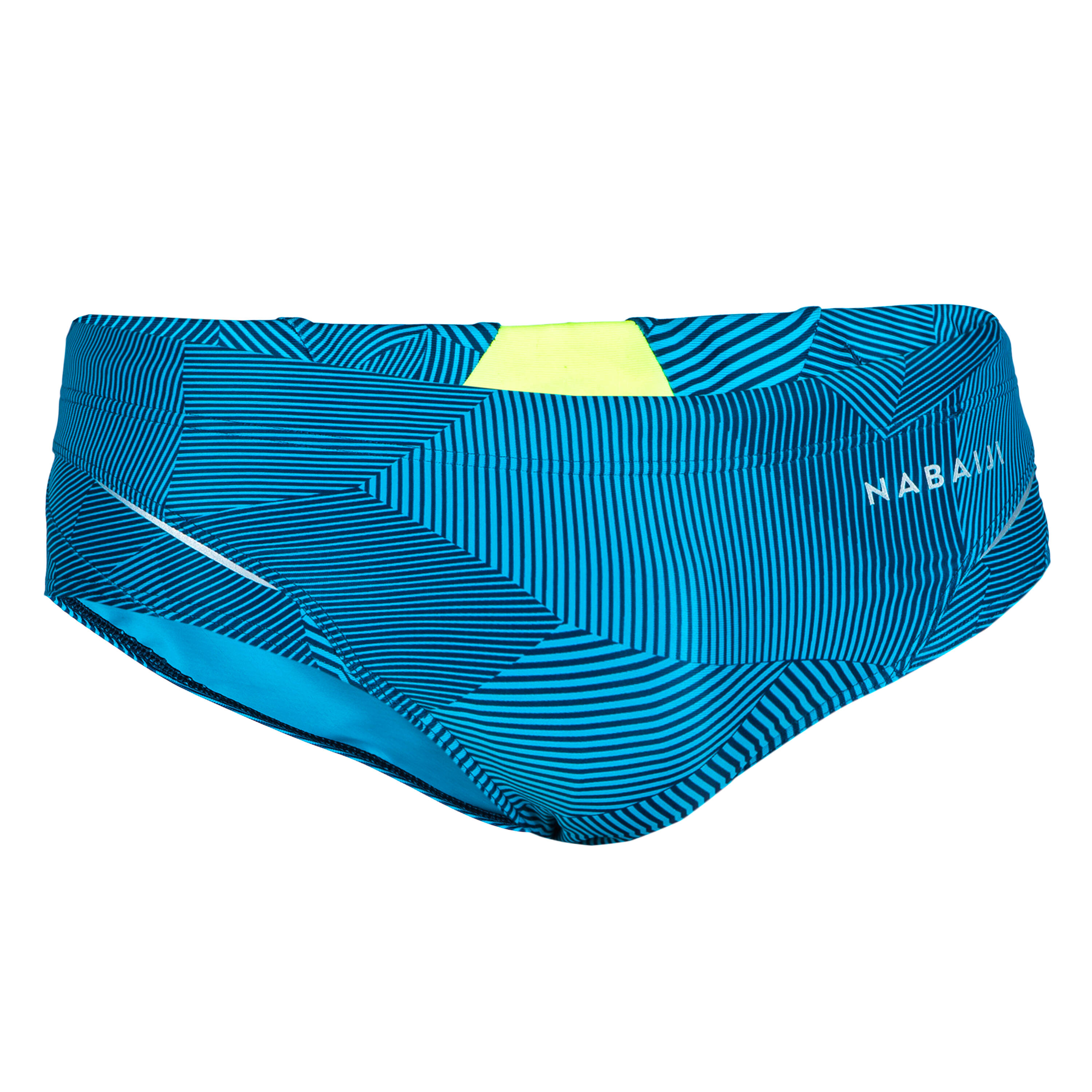 Bañador Hombre natación slip azul. 4/4
