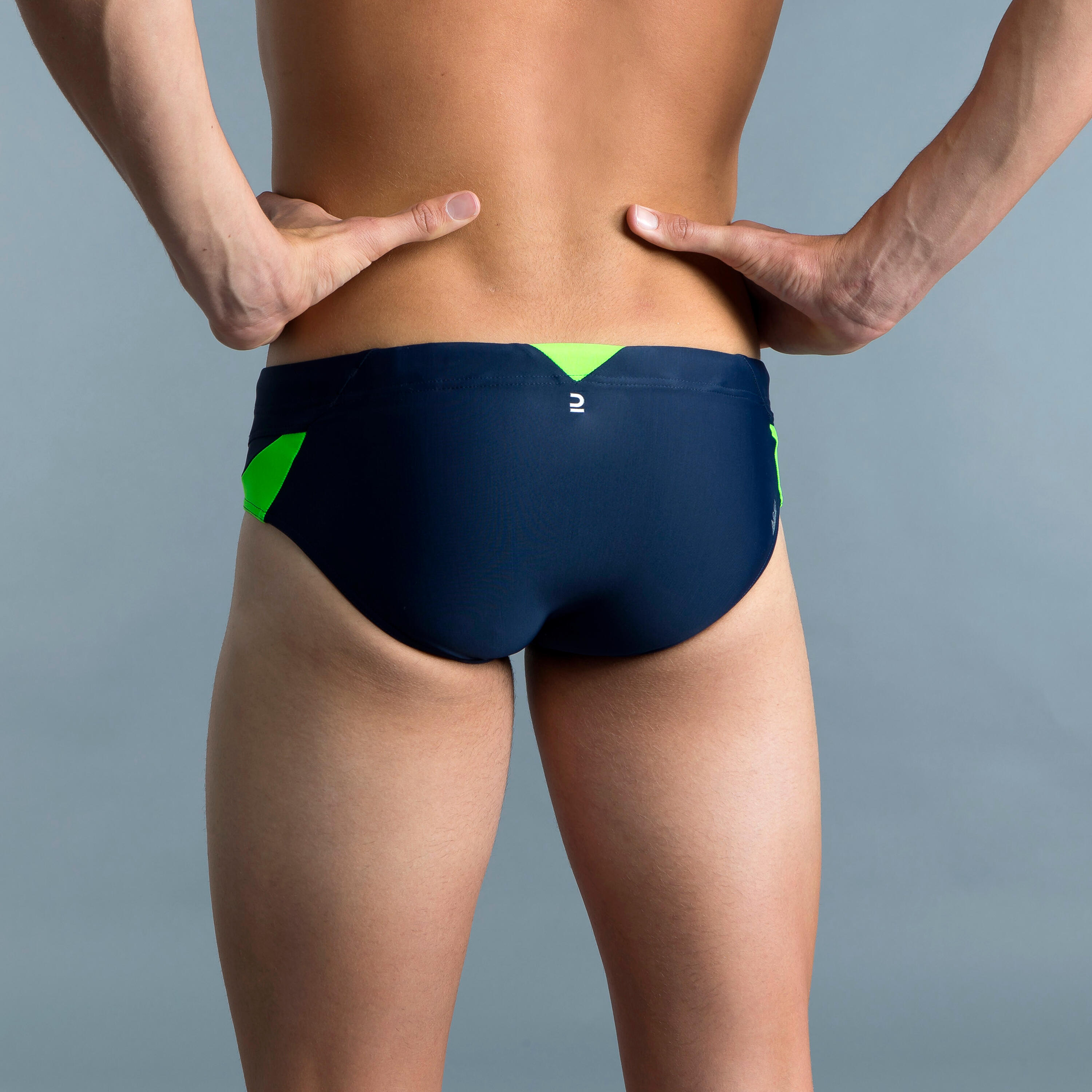 Badehose Slip 900 Yoke Herren blau/grün 7/11