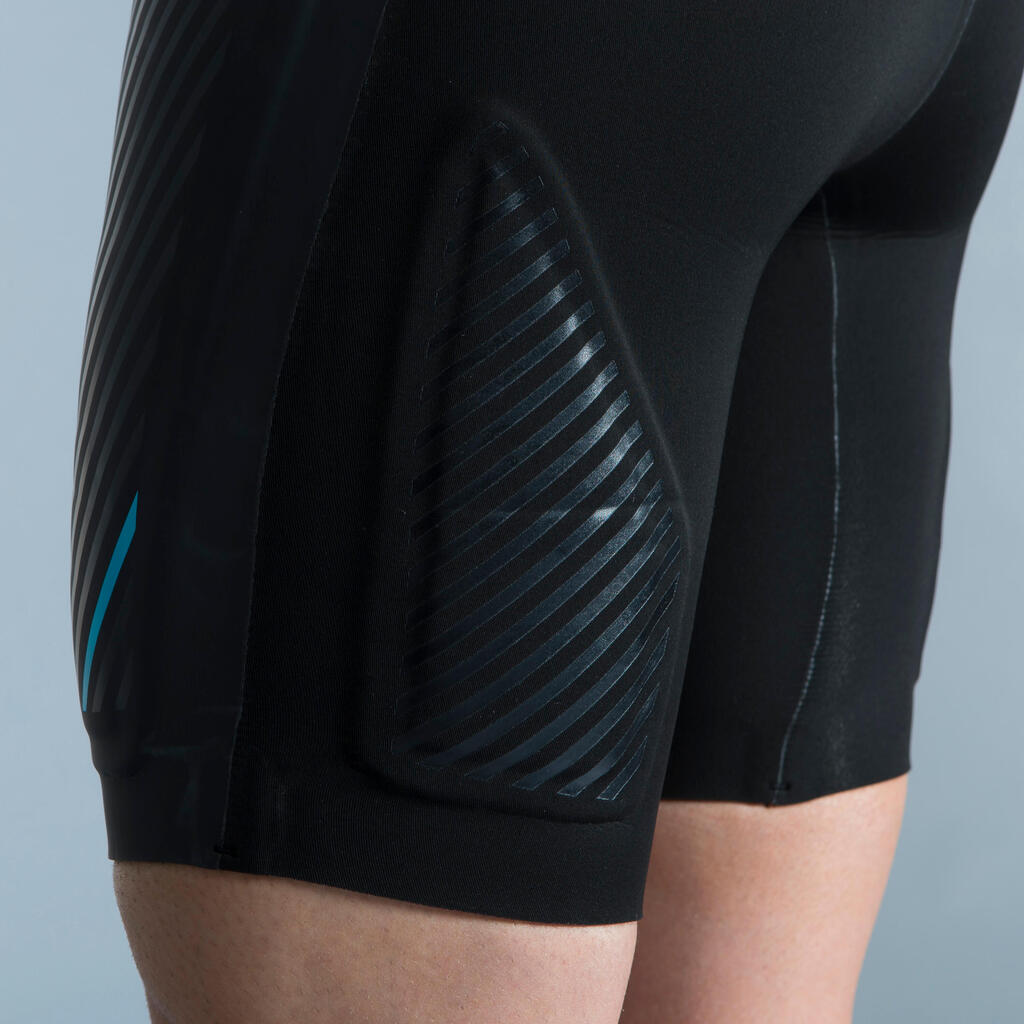 Jammer de Natation en Néoprène - 2,5mm + panneaux doublés - Noir / Turquoise