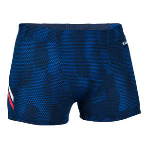 Men Swimming Jammer with inner mesh lining Blue White Red