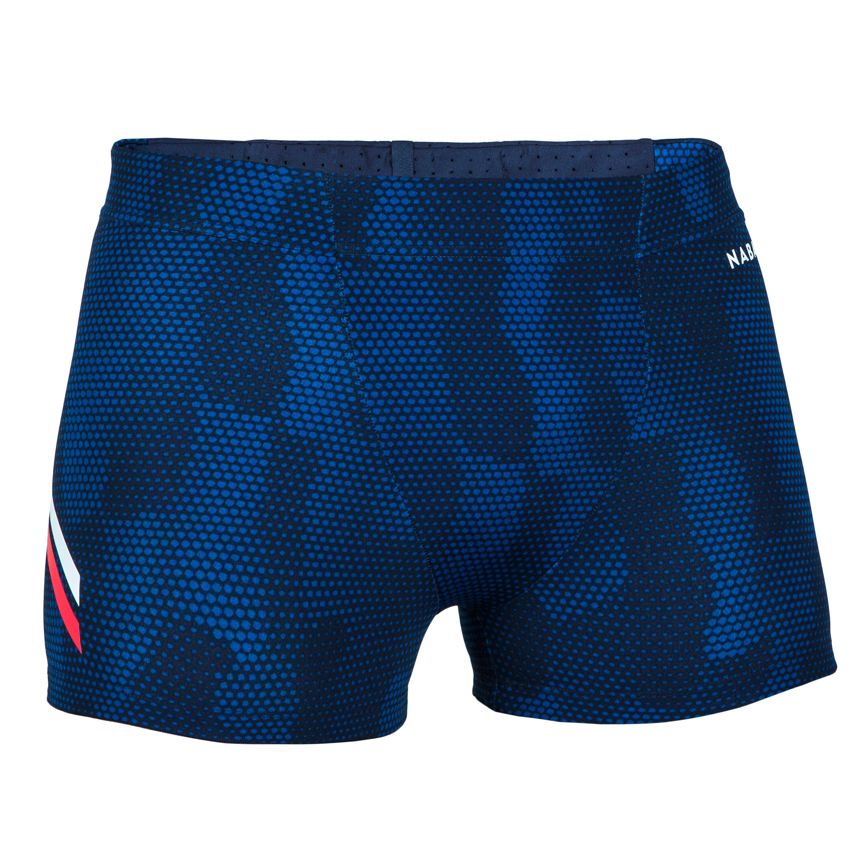 Men Swimming Jammer with inner mesh lining Blue White Red -  1
