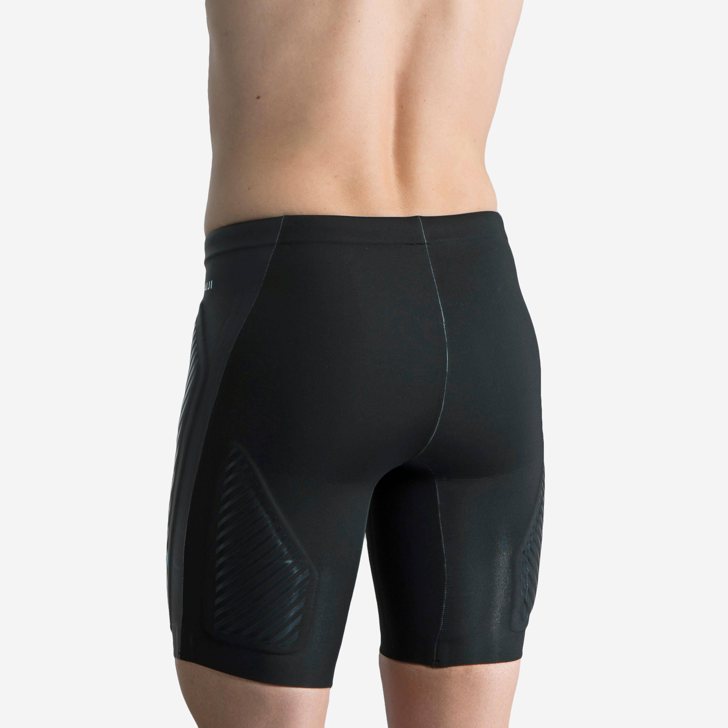 Men Swimming Jammer Neoprene 2.5 mm lined panels Black Turquoise -  5
