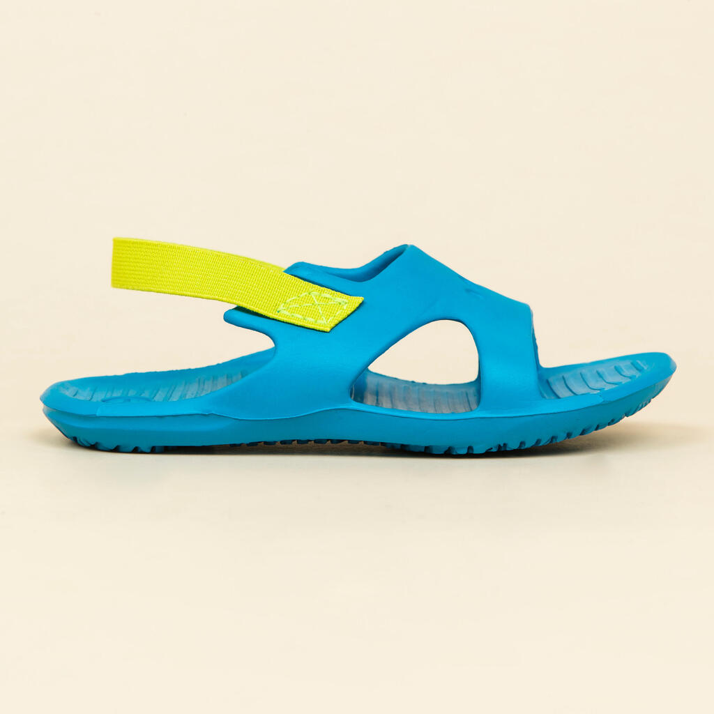 Kids' Pool Sandal SLAP 100 BASIC - Blue/Green