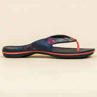 Women's Poolside Flip-Flops Tonga 500 Tra Navy Coral